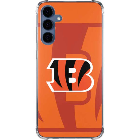 NFL Cincinnati Bengals Double Vision Galaxy A35 5G Clear Case